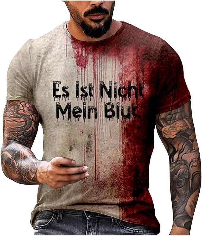 Problem Gelöst Bloody Shirt Halloween Horror Bloody T-Shirt Sweatshirt Männer - Picture 13 of 15