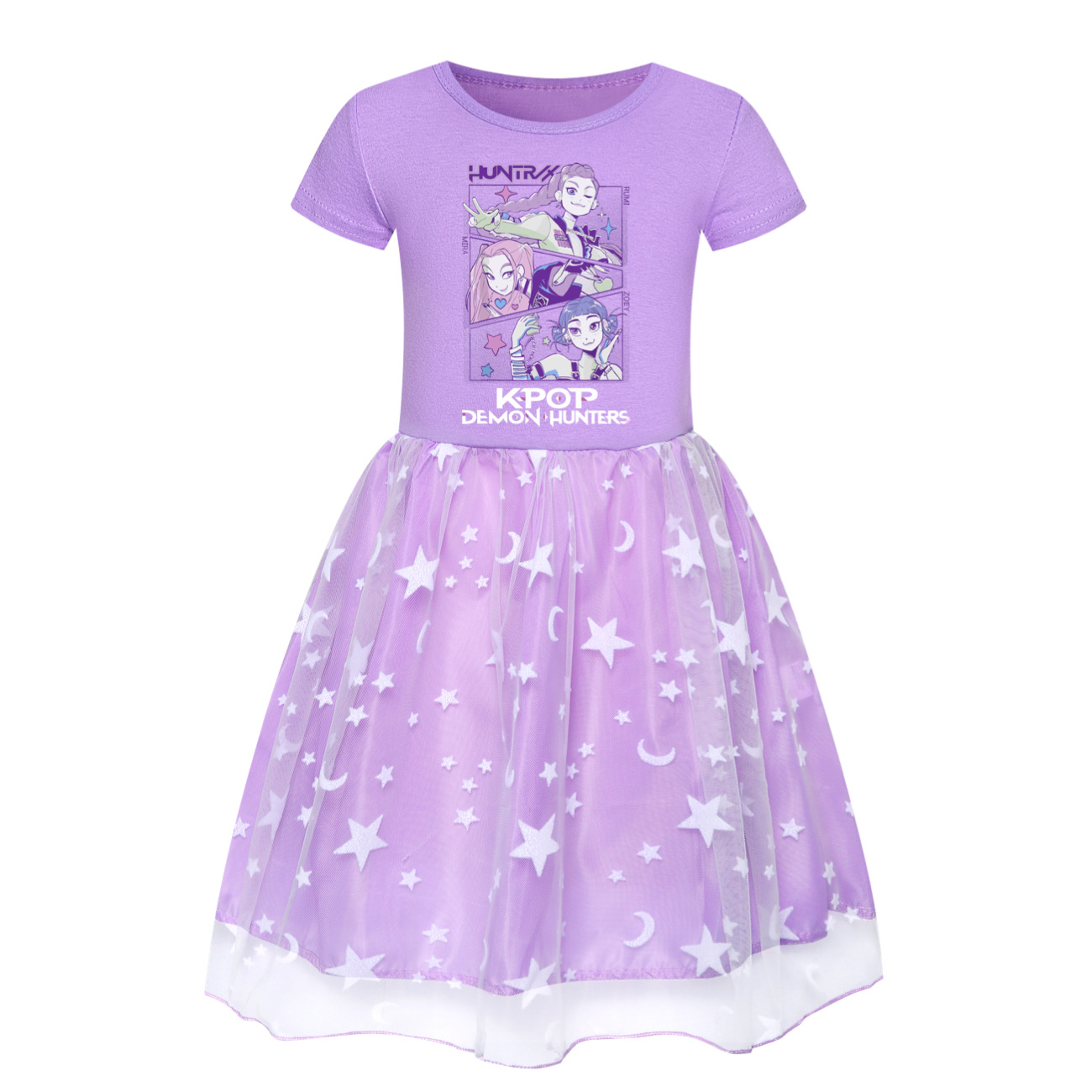 Girls Demon Hunters Pricess Tutu Dress Kpops Huntrix Birthday Party Skirts Dress - Picture 14 of 18
