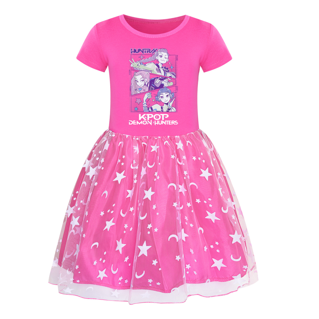 Girls Demon Hunters Pricess Tutu Dress Kpops Huntrix Birthday Party Skirts Dress - Picture 15 of 18