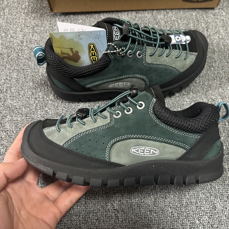 Zapatos para caminar KEEN unisex sin cordones - Mocasín cómodo de cuero genuino para hombre y mujer - Imagen 30 de 30