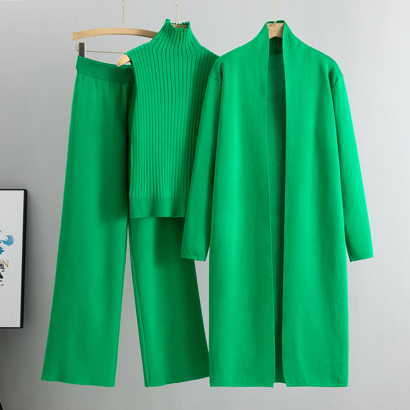New lazy temperament knitted suit sleeveless vest sweater cardigan - Picture 34 of 36