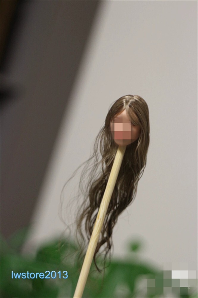 1/6 1/12 Female Artificial Hair Wig Cover For 12" 6" Action Figure Head Body Toy - Picture 25 of 198