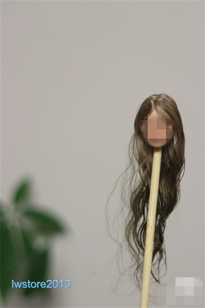 1/6 1/12 Female Artificial Hair Wig Cover For 12" 6" Action Figure Head Body Toy - Picture 26 of 198