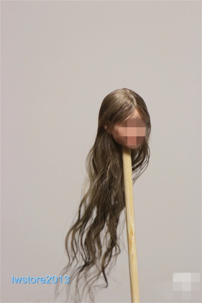 1/6 1/12 Female Artificial Hair Wig Cover For 12" 6" Action Figure Head Body Toy - Picture 27 of 198
