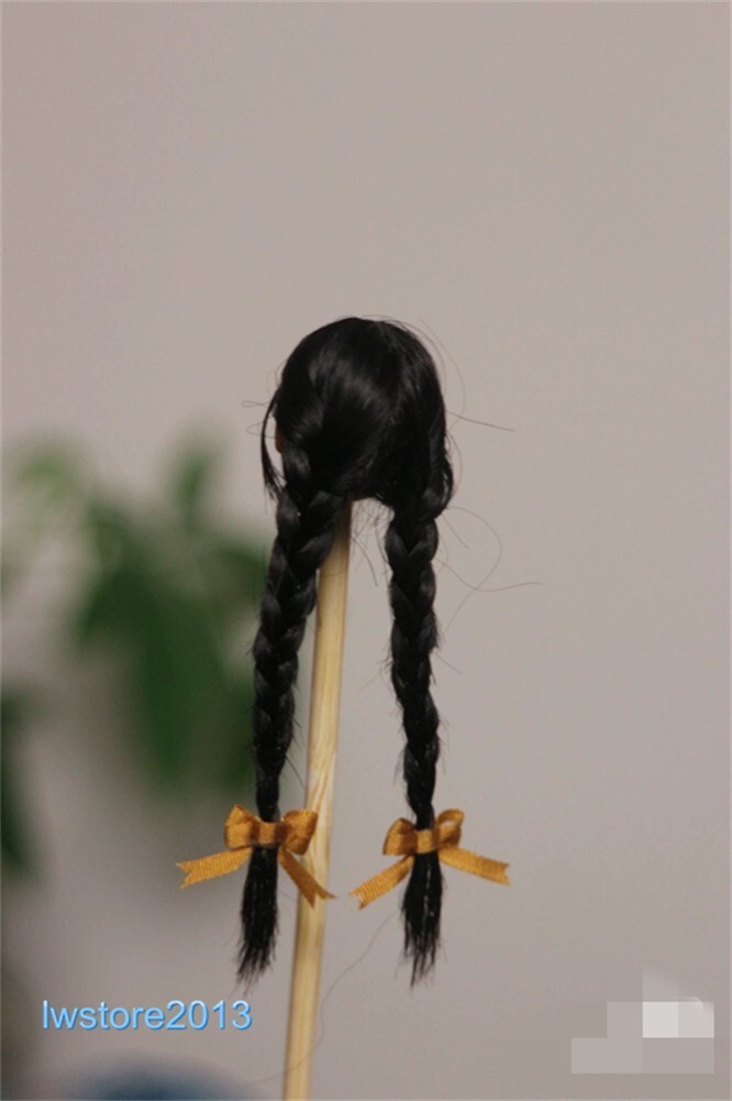1/6 1/12 Female Artificial Hair Wig Cover For 12" 6" Action Figure Head Body Toy - Picture 31 of 198