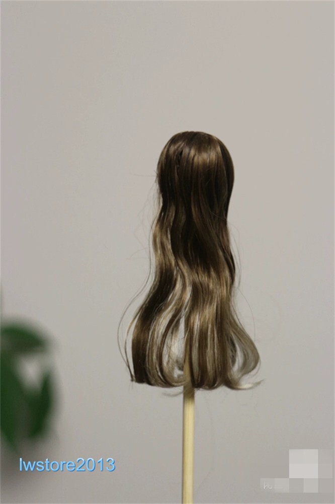 1/6 1/12 Female Artificial Hair Wig Cover For 12" 6" Action Figure Head Body Toy - Picture 34 of 198