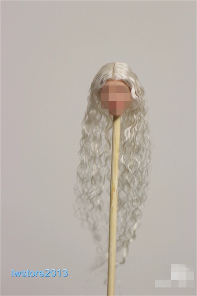 1/6 1/12 Female Artificial Hair Wig Cover For 12" 6" Action Figure Head Body Toy - Picture 36 of 198