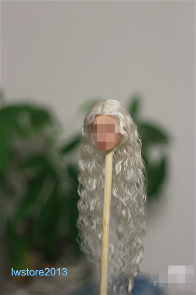 1/6 1/12 Female Artificial Hair Wig Cover For 12" 6" Action Figure Head Body Toy - Picture 38 of 198