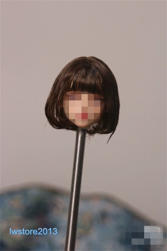1/6 1/12 Female Artificial Hair Wig Cover For 12" 6" Action Figure Head Body Toy - Picture 69 of 198