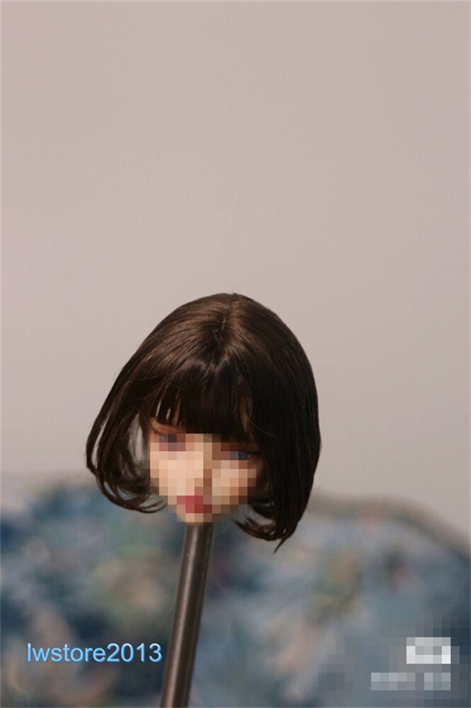 1/6 1/12 Female Artificial Hair Wig Cover For 12" 6" Action Figure Head Body Toy - Picture 70 of 198