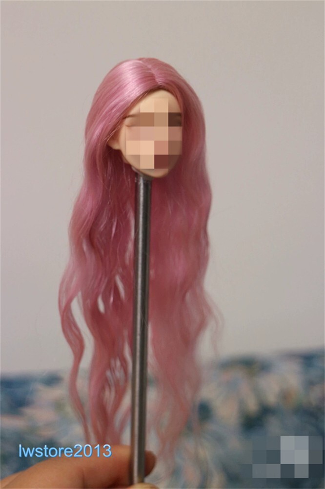 1/6 1/12 Female Artificial Hair Wig Cover For 12" 6" Action Figure Head Body Toy - Picture 75 of 198