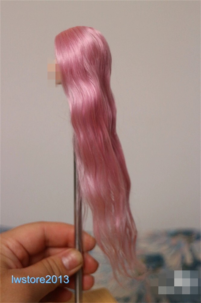 1/6 1/12 Female Artificial Hair Wig Cover For 12" 6" Action Figure Head Body Toy - Picture 77 of 198