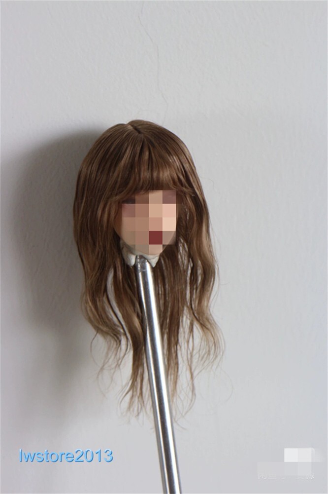 1/6 1/12 Female Artificial Hair Wig Cover For 12" 6" Action Figure Head Body Toy - Picture 81 of 198