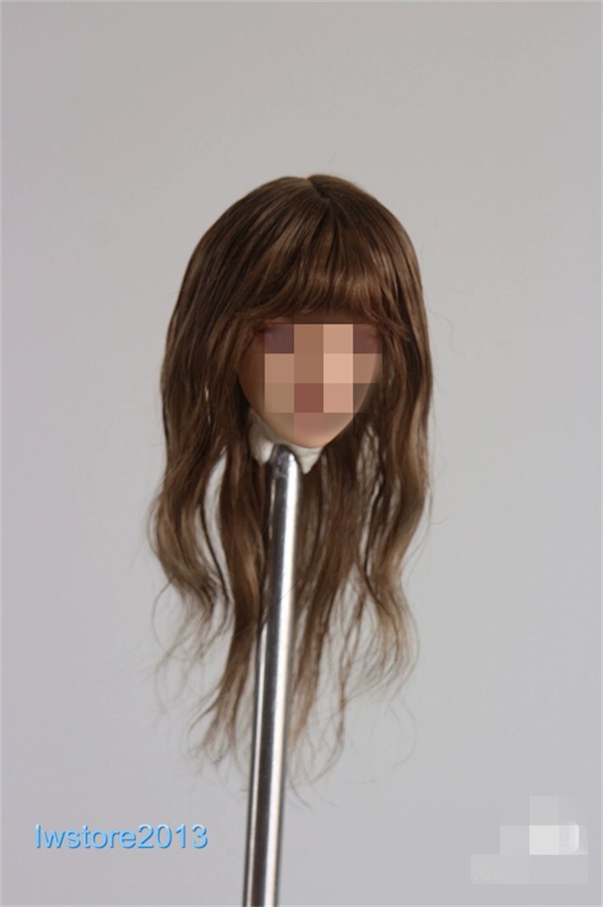 1/6 1/12 Female Artificial Hair Wig Cover For 12" 6" Action Figure Head Body Toy - Picture 82 of 198