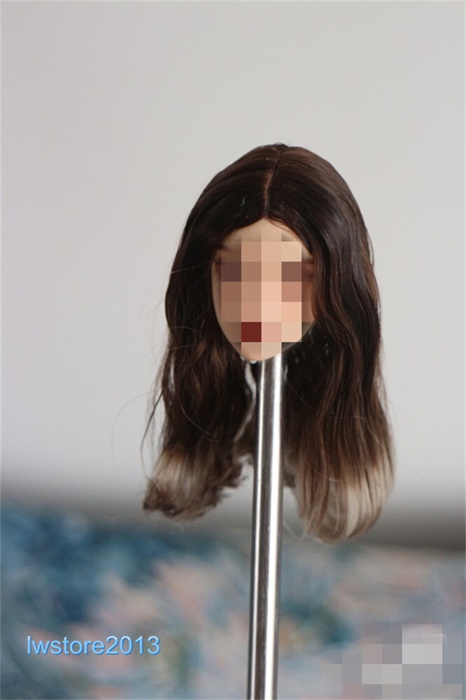1/6 1/12 Female Artificial Hair Wig Cover For 12" 6" Action Figure Head Body Toy - Picture 83 of 198
