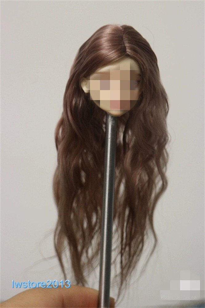 1/6 1/12 Female Artificial Hair Wig Cover For 12" 6" Action Figure Head Body Toy - Picture 85 of 198