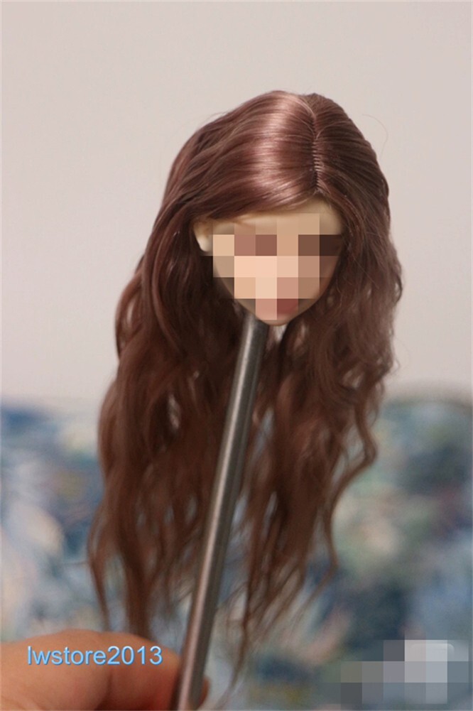 1/6 1/12 Female Artificial Hair Wig Cover For 12" 6" Action Figure Head Body Toy - Picture 87 of 198