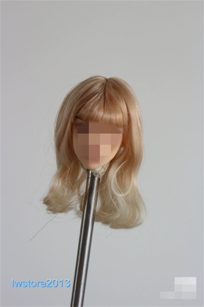 1/6 1/12 Female Artificial Hair Wig Cover For 12" 6" Action Figure Head Body Toy - Picture 88 of 198