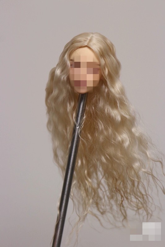1/6 1/12 Female Artificial Hair Wig Cover For 12" 6" Action Figure Head Body Toy - Picture 90 of 198