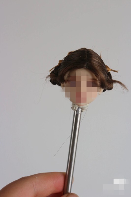 1/6 1/12 Female Artificial Hair Wig Cover For 12" 6" Action Figure Head Body Toy - Picture 104 of 198