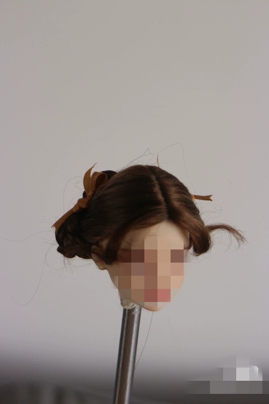1/6 1/12 Female Artificial Hair Wig Cover For 12" 6" Action Figure Head Body Toy - Picture 105 of 198
