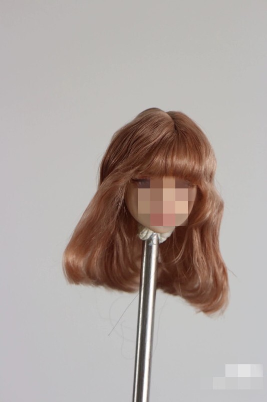1/6 1/12 Female Artificial Hair Wig Cover For 12" 6" Action Figure Head Body Toy - Picture 108 of 198