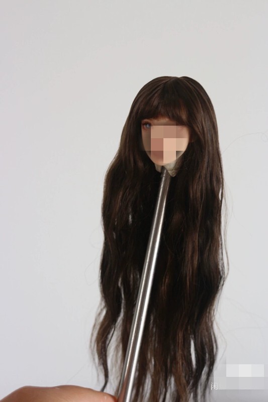 1/6 1/12 Female Artificial Hair Wig Cover For 12" 6" Action Figure Head Body Toy - Picture 110 of 198