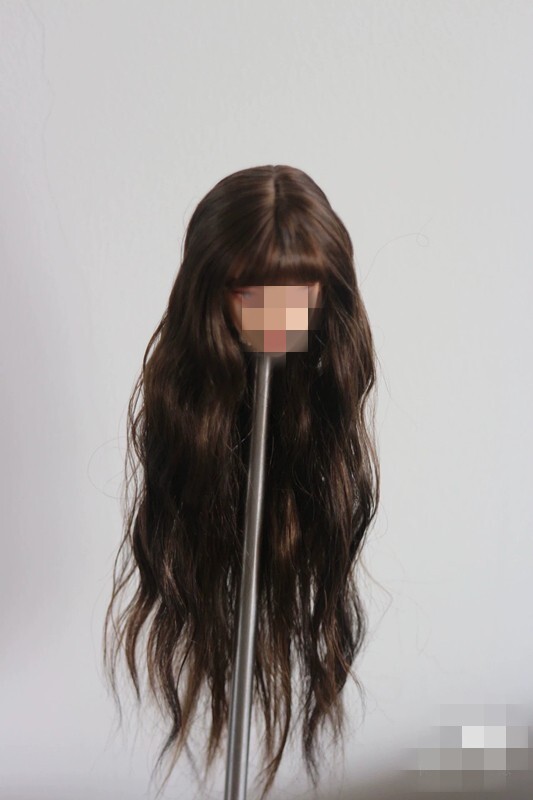 1/6 1/12 Female Artificial Hair Wig Cover For 12" 6" Action Figure Head Body Toy - Picture 111 of 198