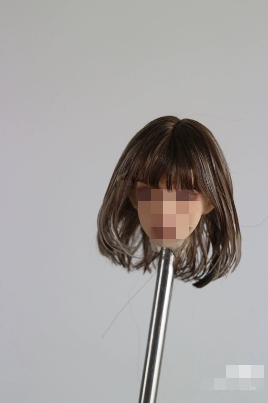 1/6 1/12 Female Artificial Hair Wig Cover For 12" 6" Action Figure Head Body Toy - Picture 117 of 198