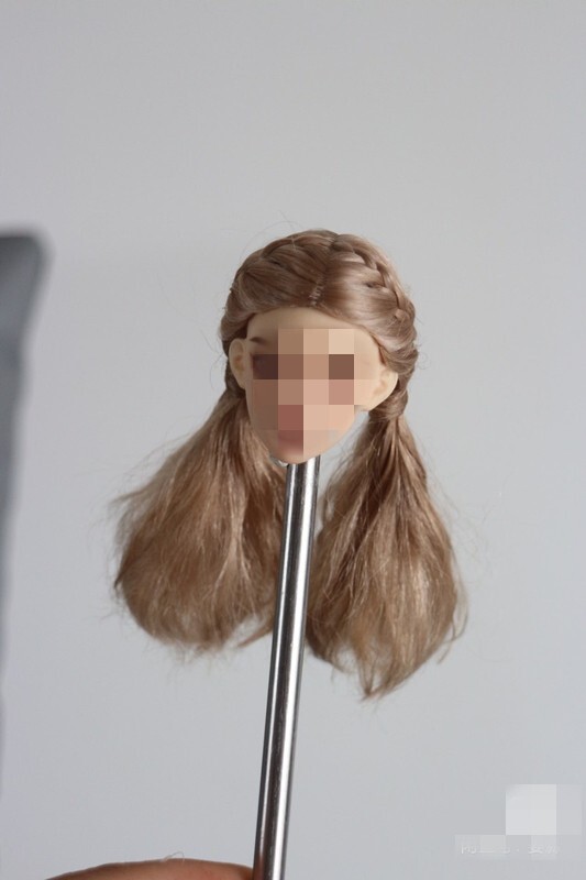 1/6 1/12 Female Artificial Hair Wig Cover For 12" 6" Action Figure Head Body Toy - Picture 123 of 198