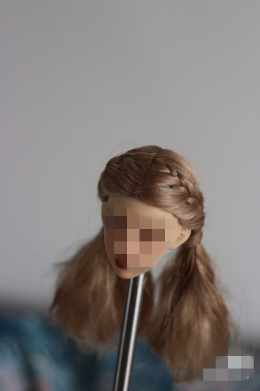 1/6 1/12 Female Artificial Hair Wig Cover For 12" 6" Action Figure Head Body Toy - Picture 124 of 198