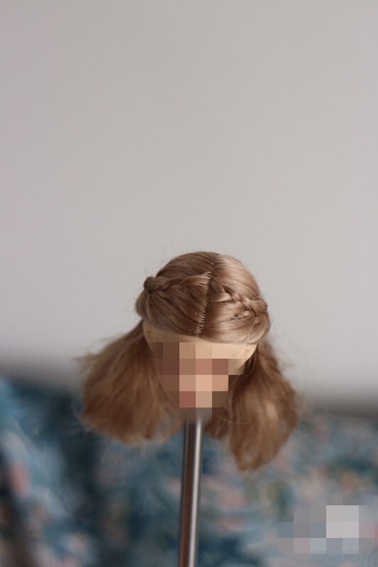 1/6 1/12 Female Artificial Hair Wig Cover For 12" 6" Action Figure Head Body Toy - Picture 125 of 198