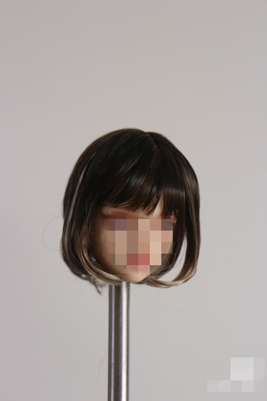 1/6 1/12 Female Artificial Hair Wig Cover For 12" 6" Action Figure Head Body Toy - Picture 128 of 198