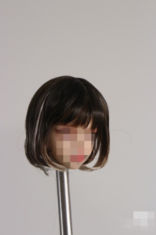 1/6 1/12 Female Artificial Hair Wig Cover For 12" 6" Action Figure Head Body Toy - Picture 129 of 198