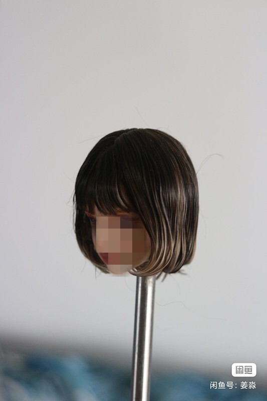 1/6 1/12 Female Artificial Hair Wig Cover For 12" 6" Action Figure Head Body Toy - Picture 130 of 198