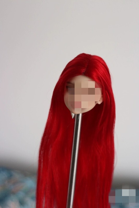 1/6 1/12 Female Artificial Hair Wig Cover For 12" 6" Action Figure Head Body Toy - Picture 136 of 198