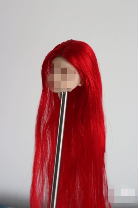 1/6 1/12 Female Artificial Hair Wig Cover For 12" 6" Action Figure Head Body Toy - Picture 137 of 198