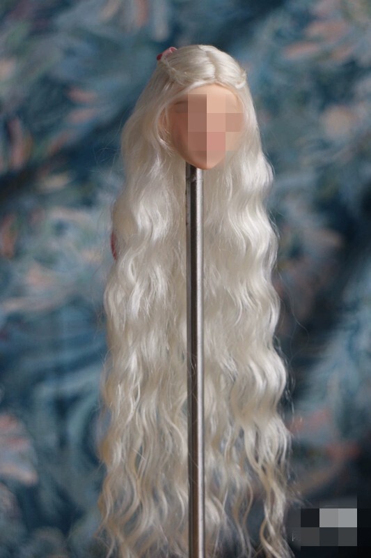 1/6 1/12 Female Artificial Hair Wig Cover For 12" 6" Action Figure Head Body Toy - Picture 141 of 198