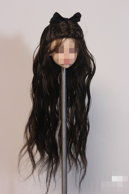 1/6 1/12 Female Artificial Hair Wig Cover For 12" 6" Action Figure Head Body Toy - Picture 143 of 198