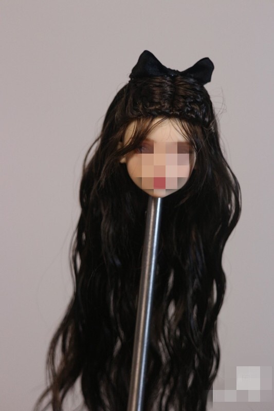 1/6 1/12 Female Artificial Hair Wig Cover For 12" 6" Action Figure Head Body Toy - Picture 144 of 198
