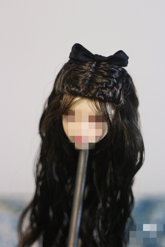 1/6 1/12 Female Artificial Hair Wig Cover For 12" 6" Action Figure Head Body Toy - Picture 145 of 198