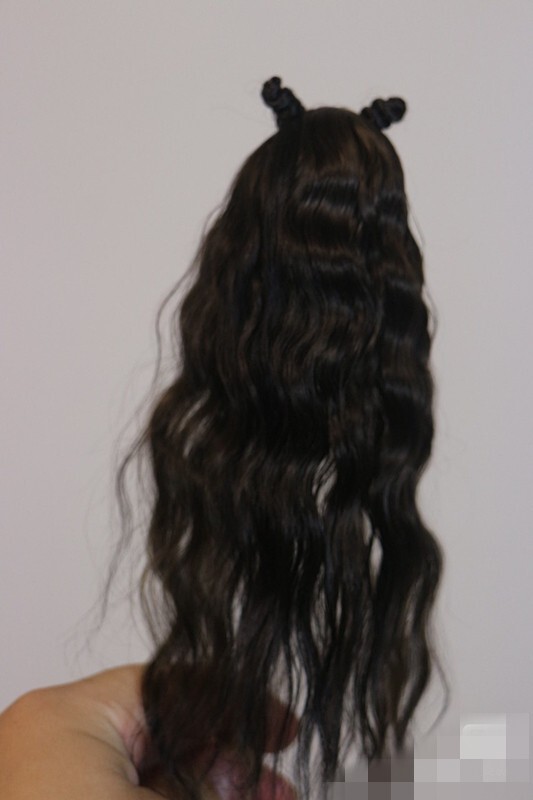 1/6 1/12 Female Artificial Hair Wig Cover For 12" 6" Action Figure Head Body Toy - Picture 152 of 198