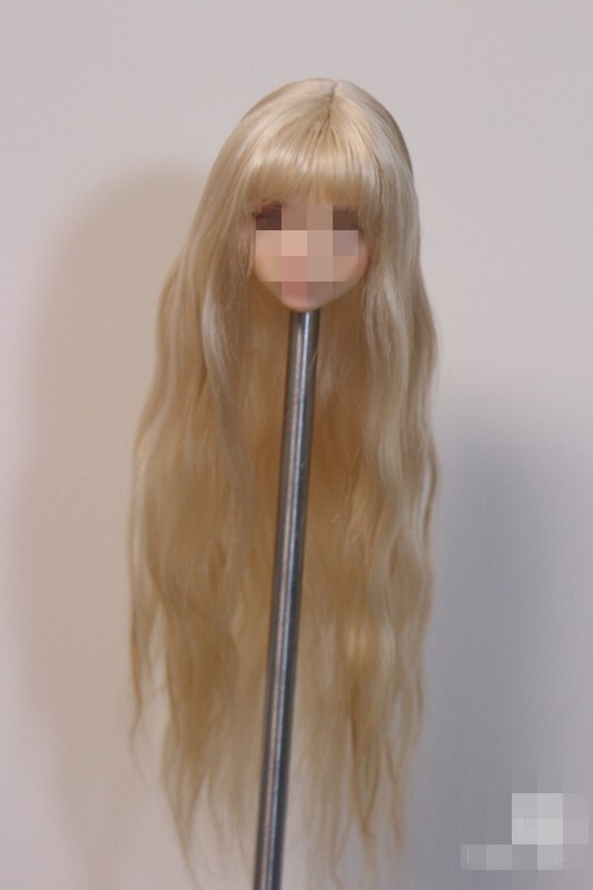 1/6 1/12 Female Artificial Hair Wig Cover For 12" 6" Action Figure Head Body Toy - Picture 153 of 198