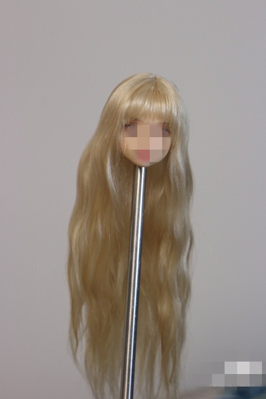 1/6 1/12 Female Artificial Hair Wig Cover For 12" 6" Action Figure Head Body Toy - Picture 155 of 198