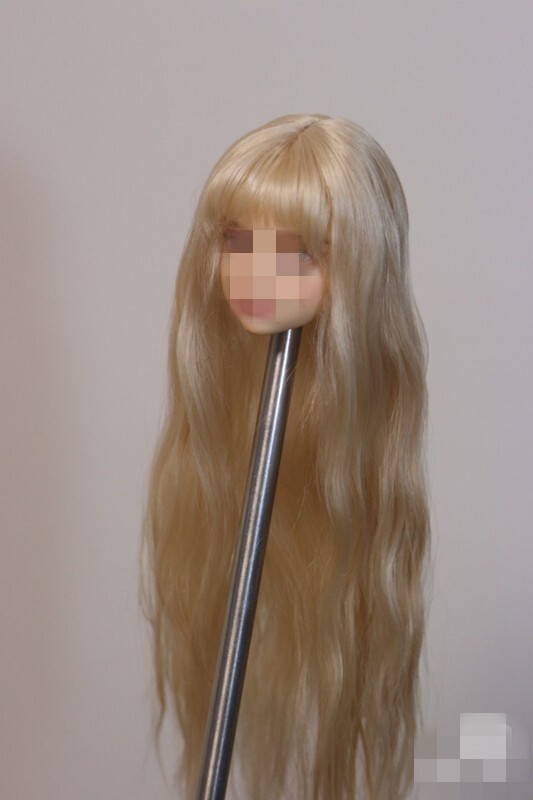 1/6 1/12 Female Artificial Hair Wig Cover For 12" 6" Action Figure Head Body Toy - Picture 156 of 198