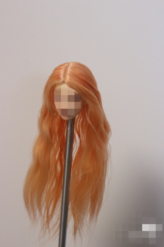 1/6 1/12 Female Artificial Hair Wig Cover For 12" 6" Action Figure Head Body Toy - Picture 158 of 198