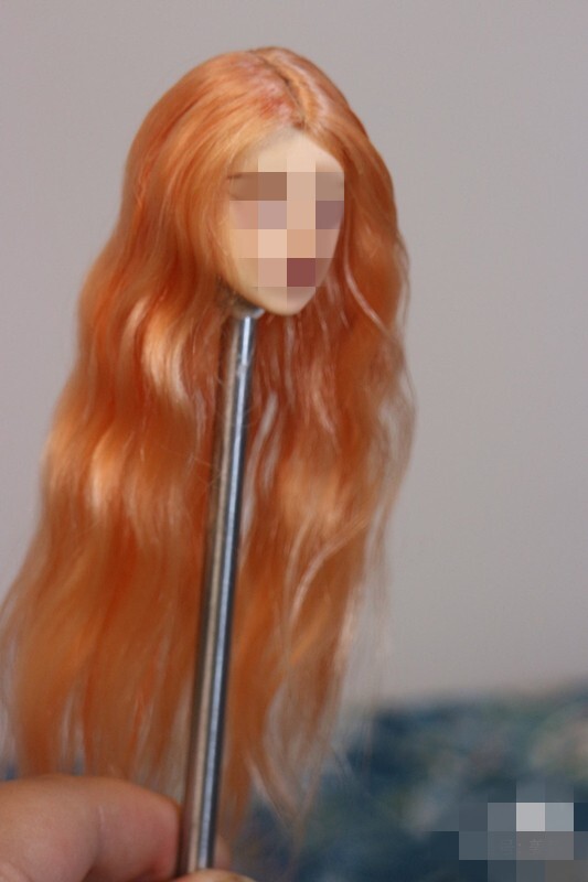 1/6 1/12 Female Artificial Hair Wig Cover For 12" 6" Action Figure Head Body Toy - Picture 159 of 198