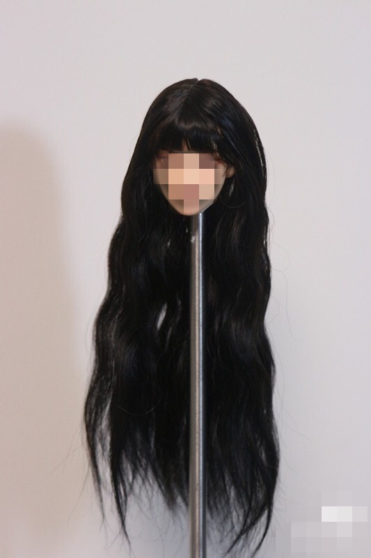 1/6 1/12 Female Artificial Hair Wig Cover For 12" 6" Action Figure Head Body Toy - Picture 160 of 198