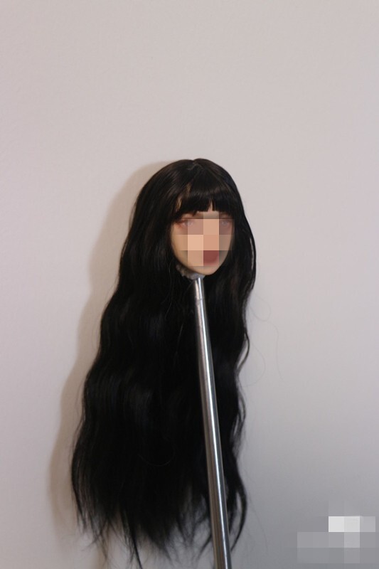 1/6 1/12 Female Artificial Hair Wig Cover For 12" 6" Action Figure Head Body Toy - Picture 162 of 198
