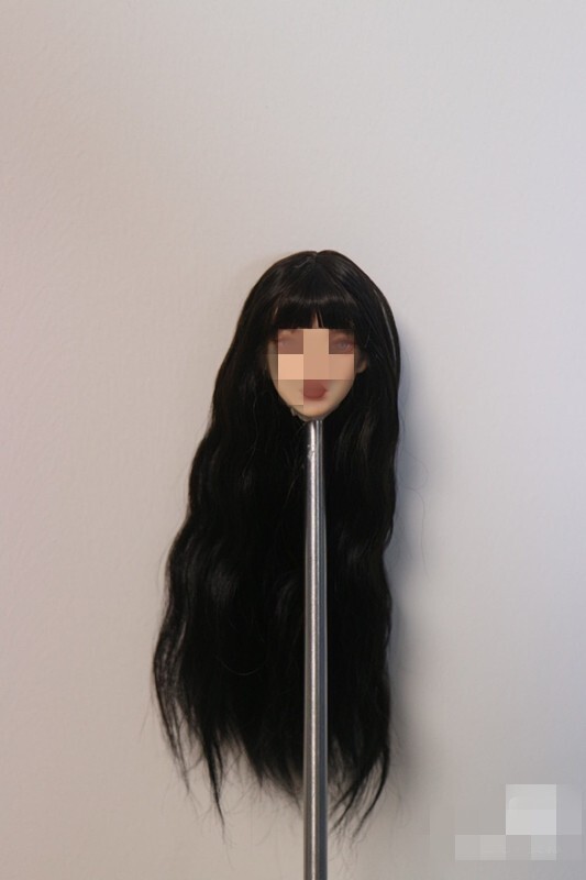 1/6 1/12 Female Artificial Hair Wig Cover For 12" 6" Action Figure Head Body Toy - Picture 164 of 198
